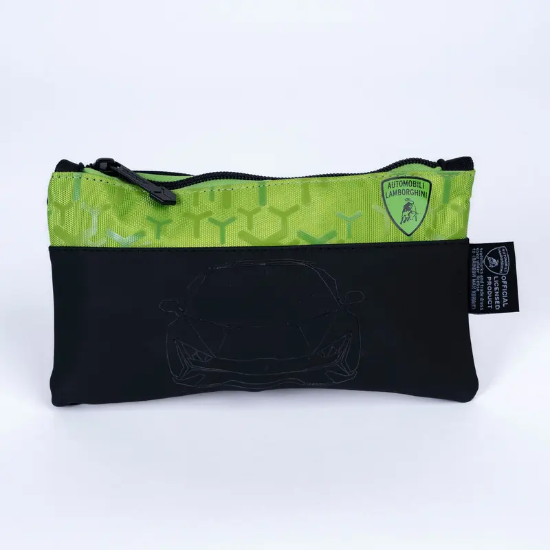 PENCIL CASE LAMBORGHINI BLK/GRN-LMB300-1061