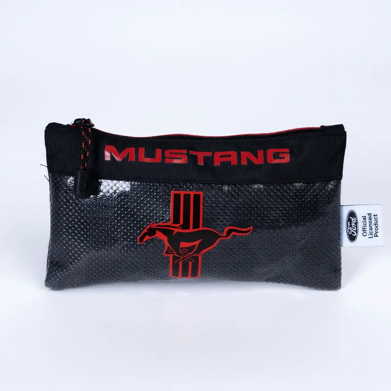 PENCIL CASE MUSTANG BLACK-MST351-1061