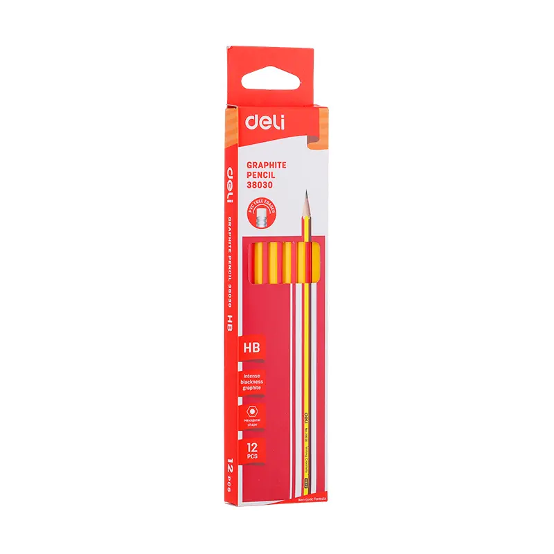 Pencil HB With Eraser 12pcs pack-38030
