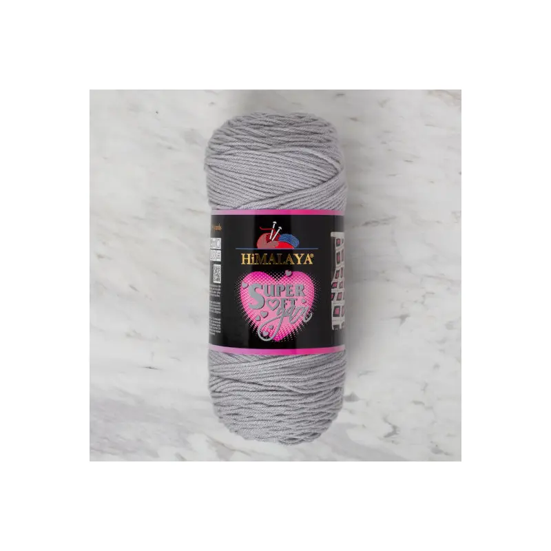 80803 ACRYLIC WOOL YARN 200GR GREY-HIM/SUPER SOFT YA