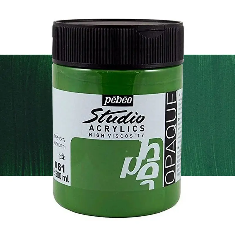 ACRYLIC STUDIO 500ML GREEN EARTH-171061