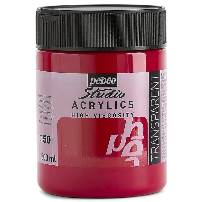ACRYLIC STUDIO 500ML PRIMARY MAGENTA-171050