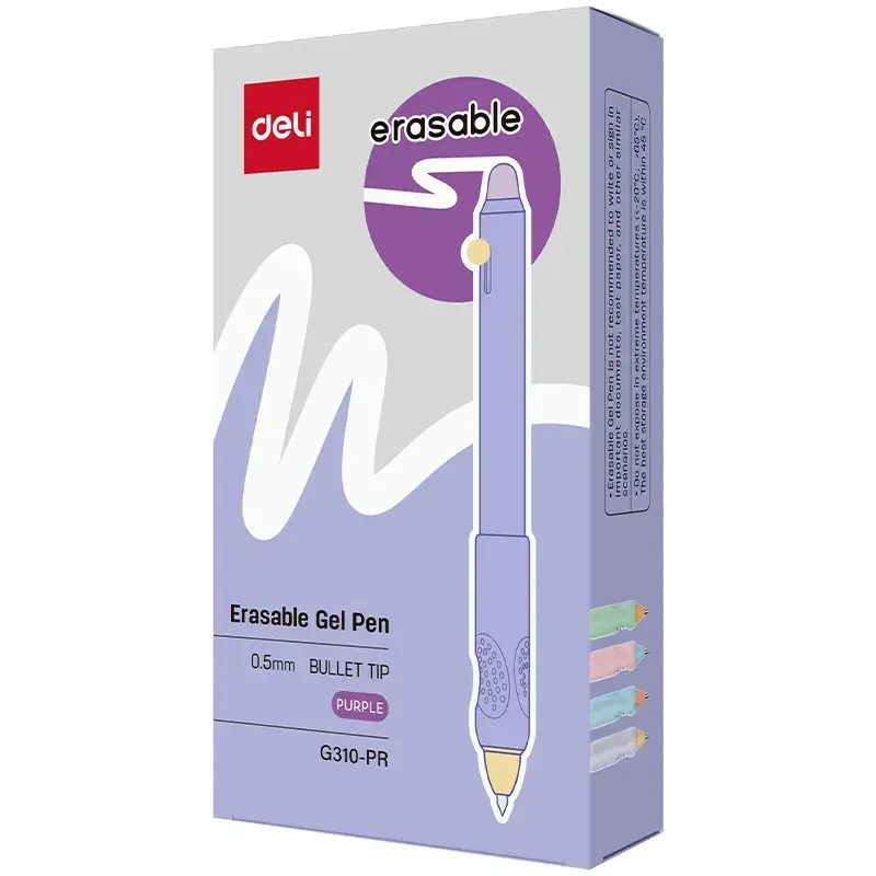 DELI-ERASABLE GEL PEN 0.5 BLUE-G310-BL