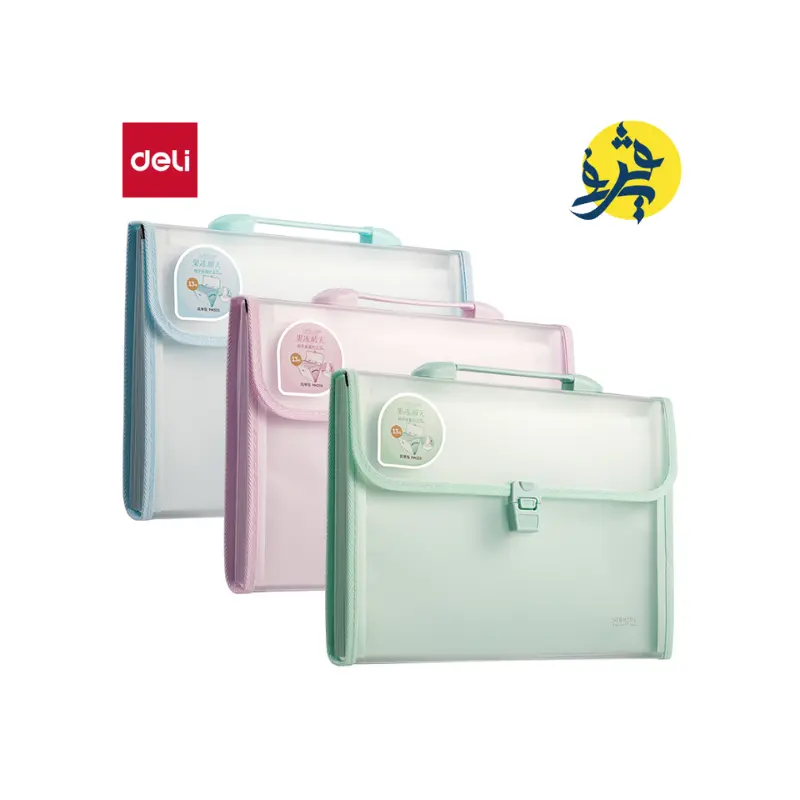 DELI-EXPANDABLE FILE A4 13PART-PM335 ASSORTED COLOUR