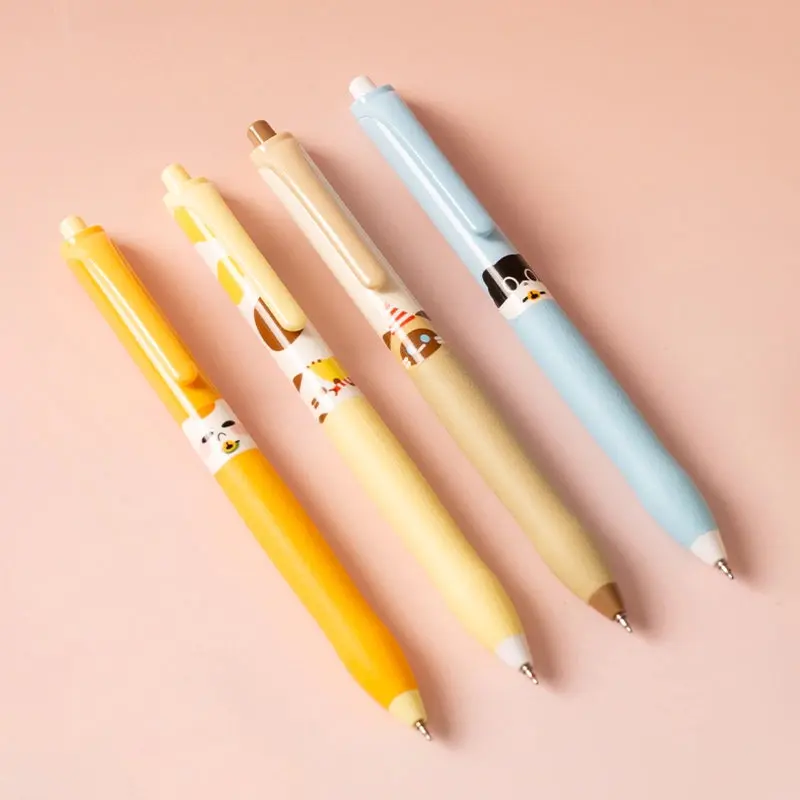 DELI-GEL PEN 0.5 BLUE-G07C-BL PACK OF 4 PCS ASSORTED COLOUR