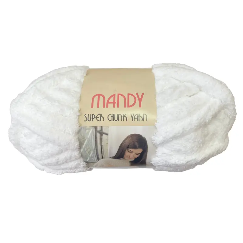 MANDY-SUPER CHUNK YARN 250G WHITE-MANDY-6