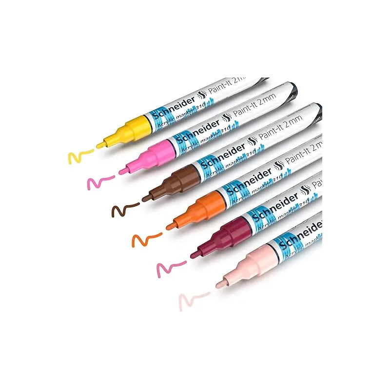 ACRYLIC MARKER PAINT-IT 2MM 6CLR-120197