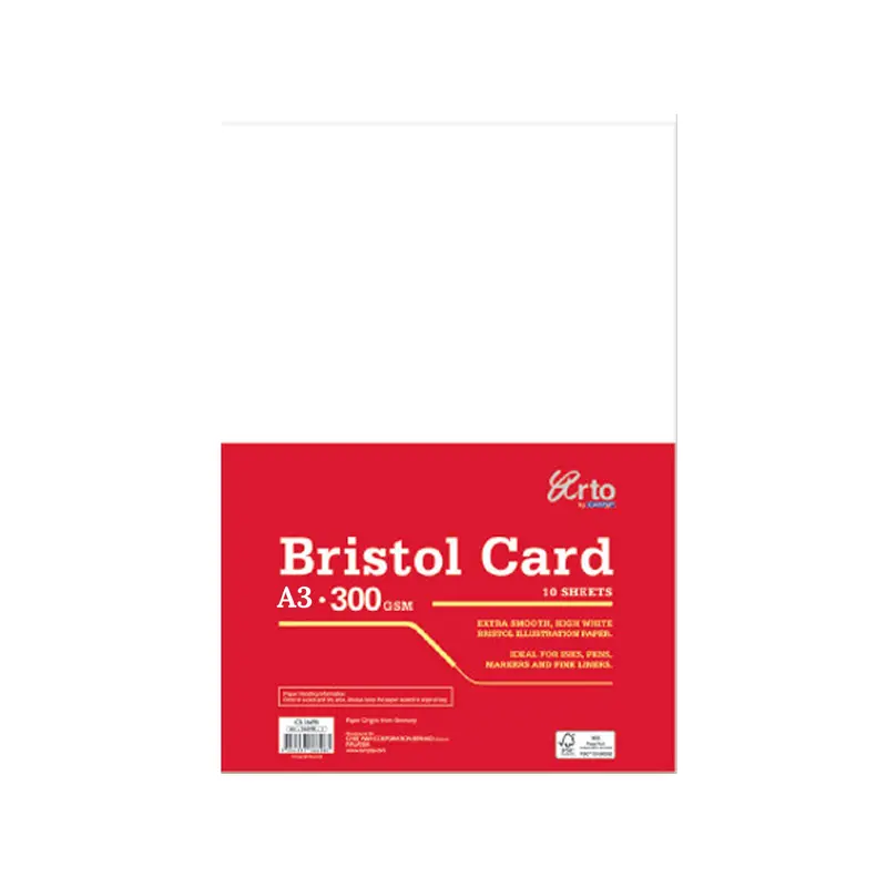 BRISTOL CARD 300G A4 10'S WHITE-36698