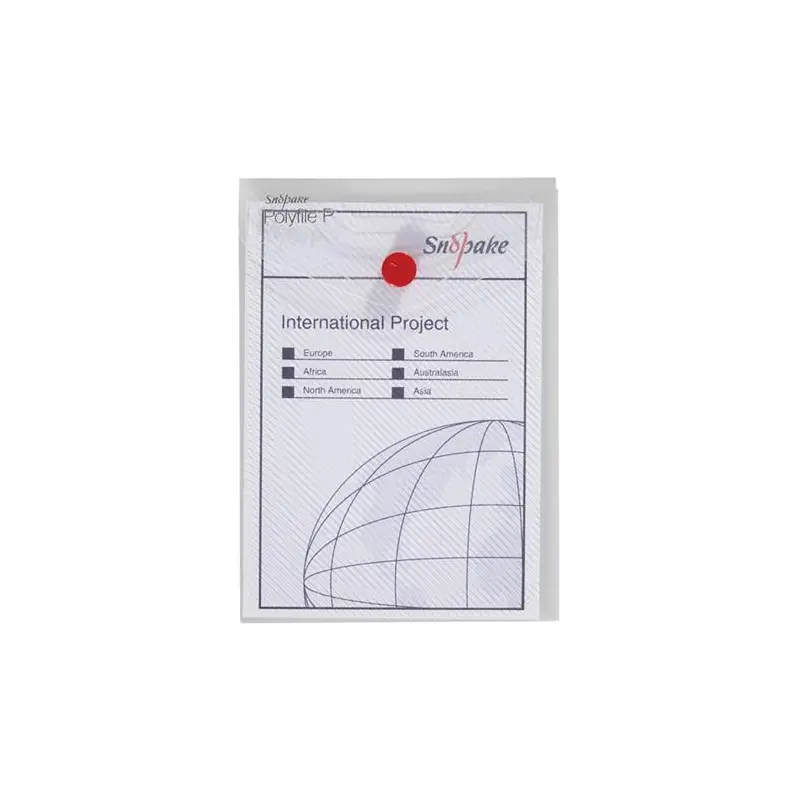 BUTTON FILE PORTRAIT A6 CLEAR-13293 PACK OF 5 PCS