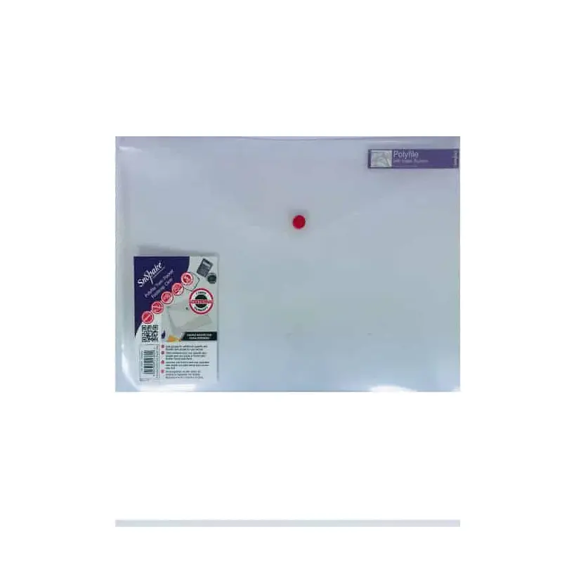 BUTTON FILE TWIN POCKET FS CLEAR-15690