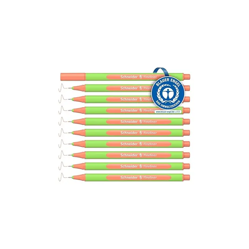 FINELINER LINE-UP 0.4MM PASTEL APRICOT-191016- PACK OF 10 PCS