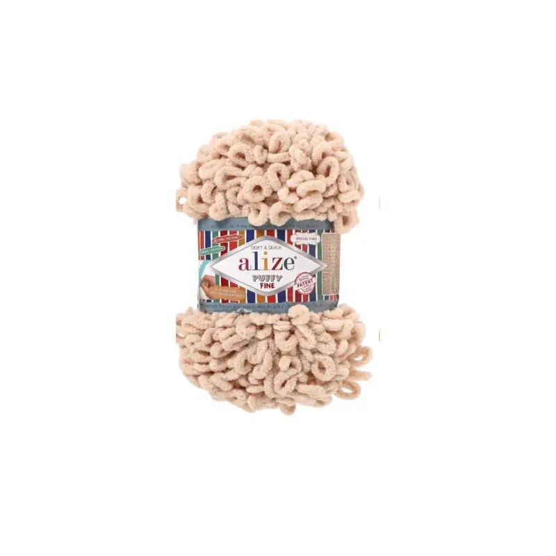 310 MICRO POLY YARN 100G CREAM-ALIZE/PUFFY FINE