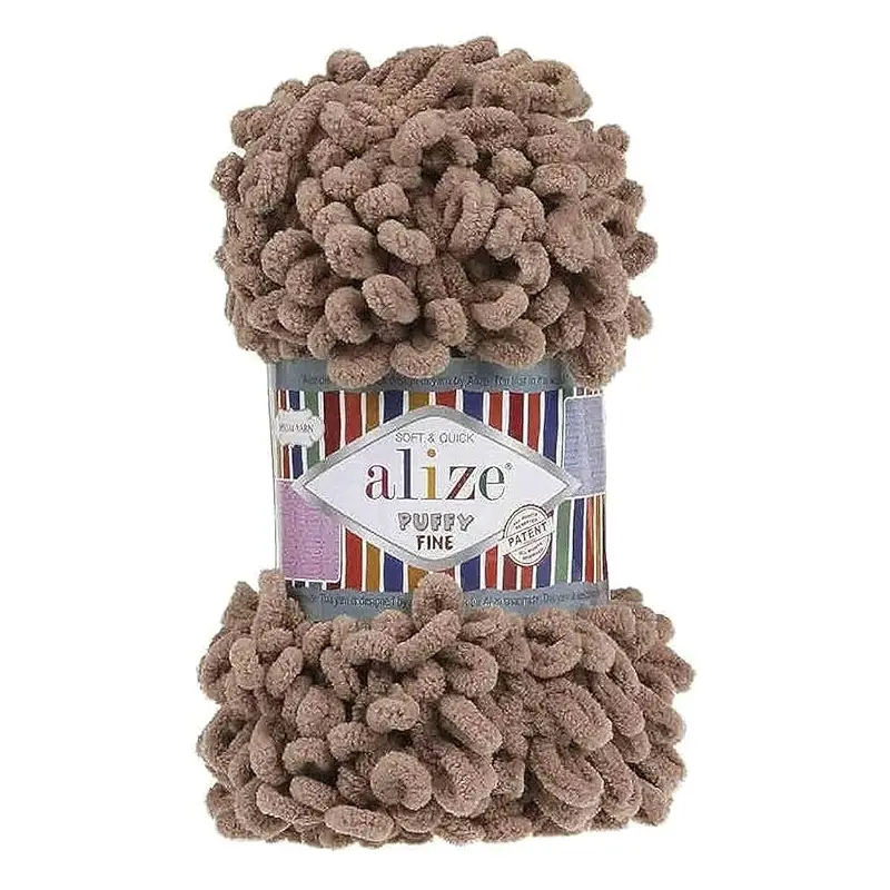 329 MICRO POLY YARN 100G (608931) DARK GREY-ALIZE/PUFFY FINE
