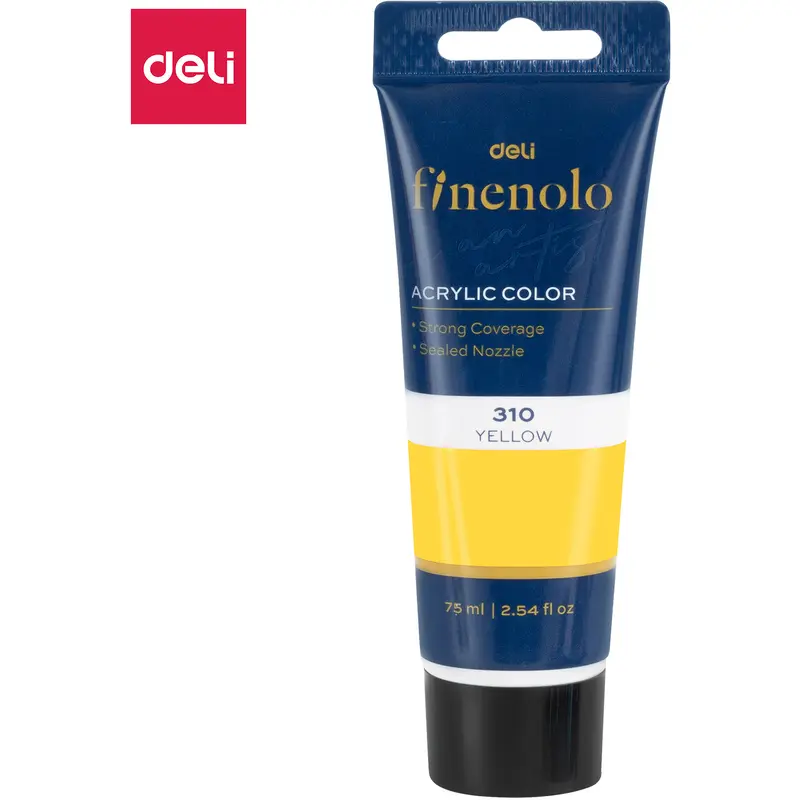 ACRYLIC COLOR 75ML YELLOW-C75-YL