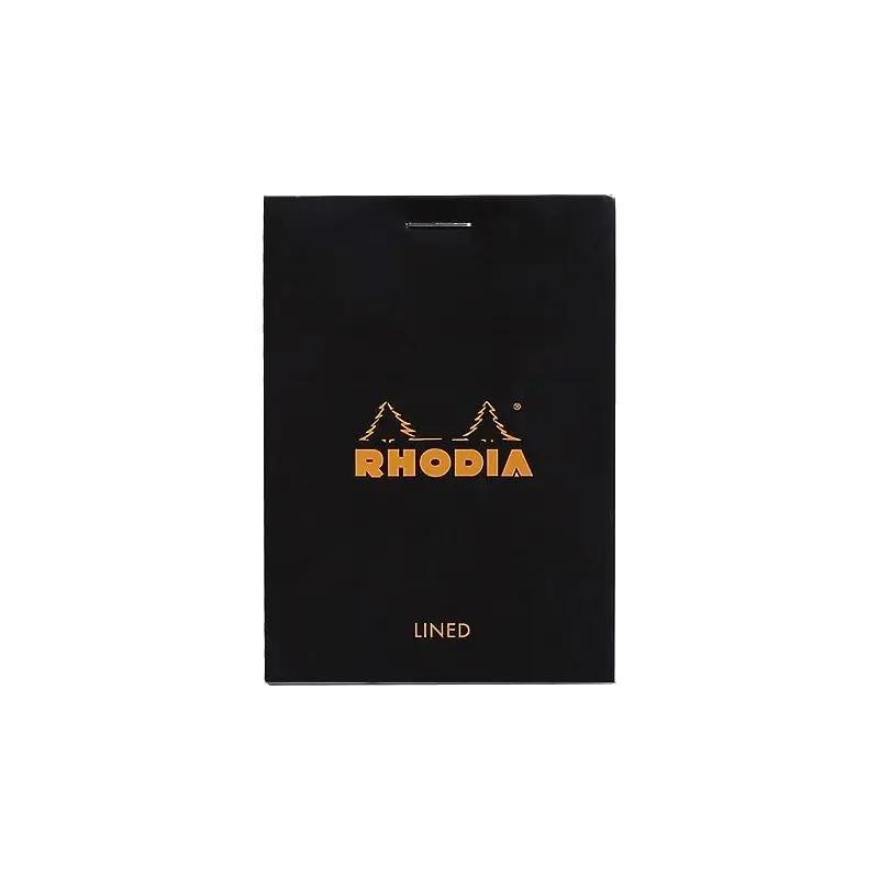 WRITING PAD A7 80S LINED RHODIA BLACK-116009