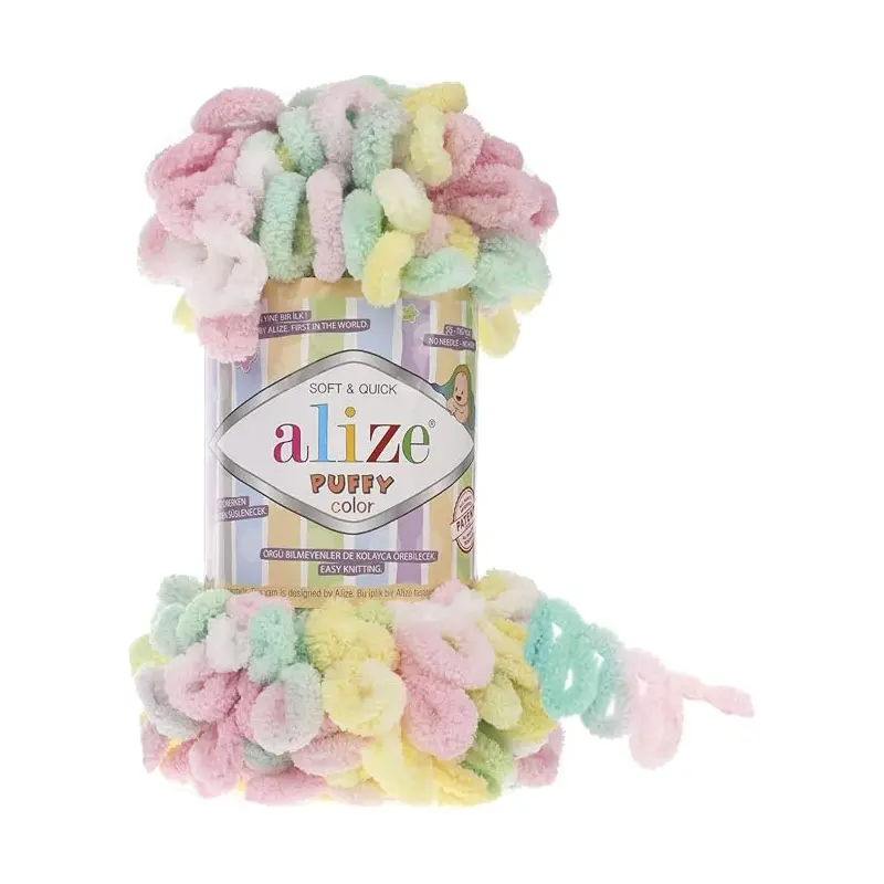 5862 MICRO POLY YARN 100G-ALIZE/PUFFY COLOR