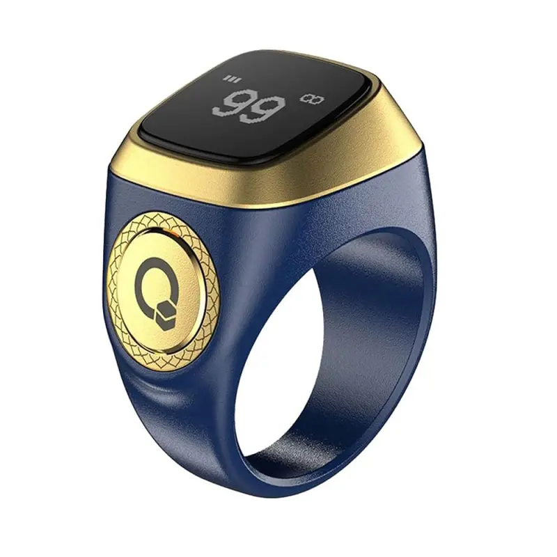 IQIBLA ZIKR RING 20MM BLUE