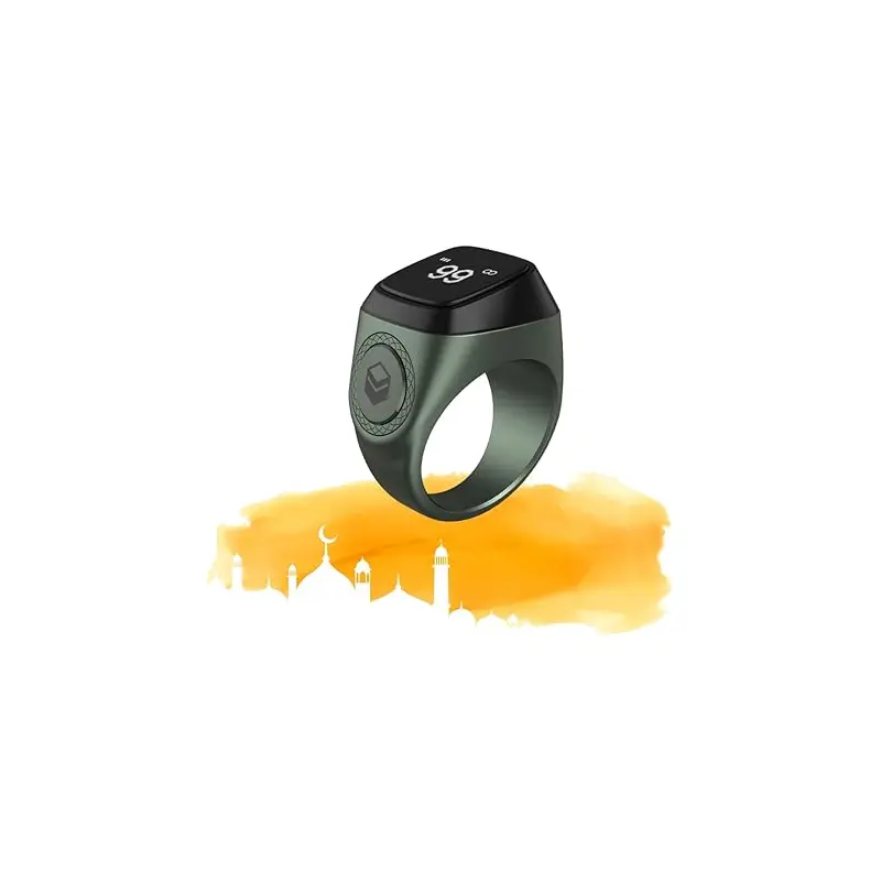 IQIBLA ZIKR RING E01S LITE 18MM GREEN