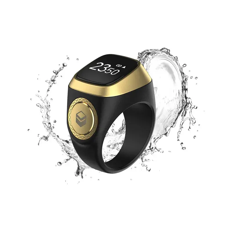 IQIBLA ZIKR RING E01S LITE 20MM BLK/GLD