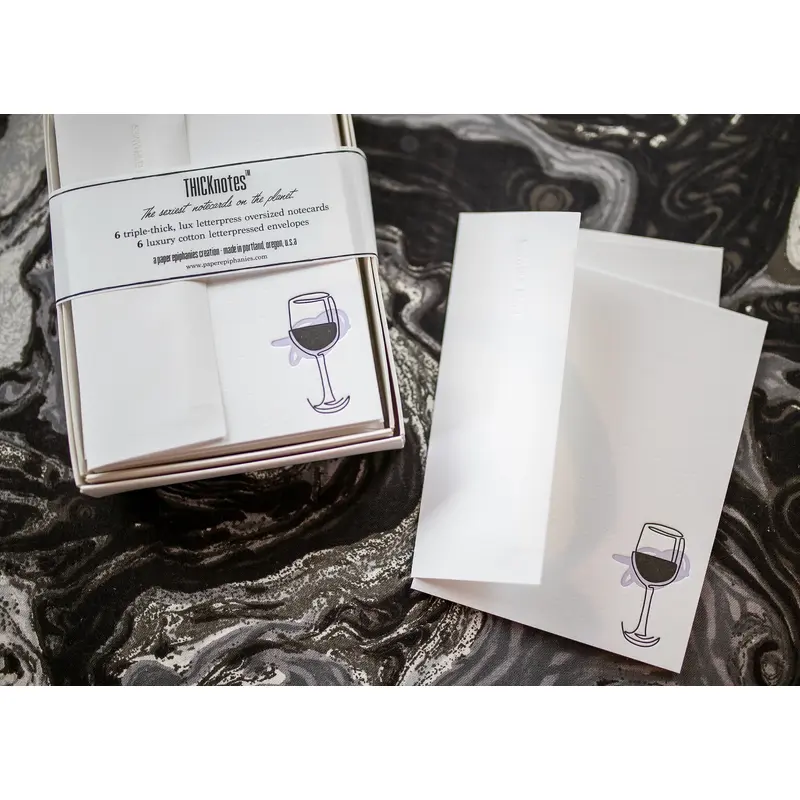 Wine Illustration Notecard Set - THICKnotes