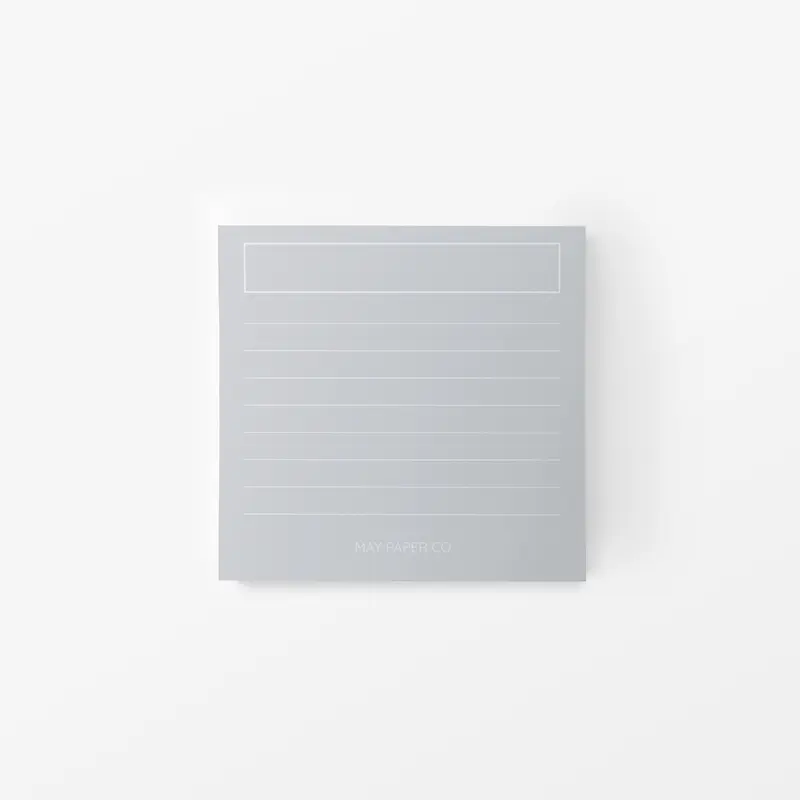 LINED GREY Sticky Note