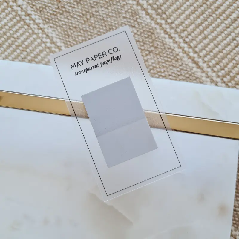 Wide Transparent Page Flag