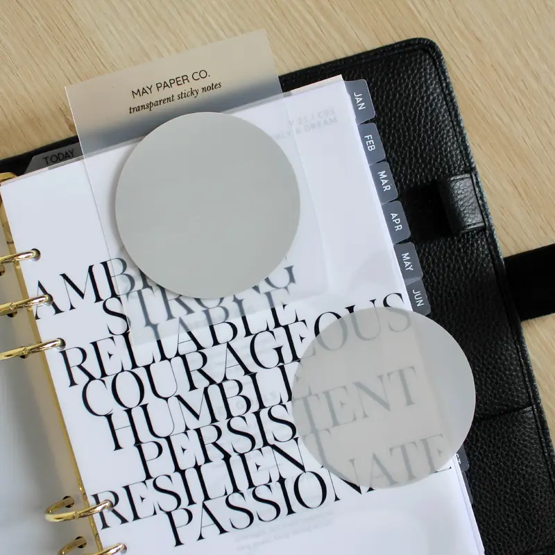 75mm Round Transparent Sticky Note