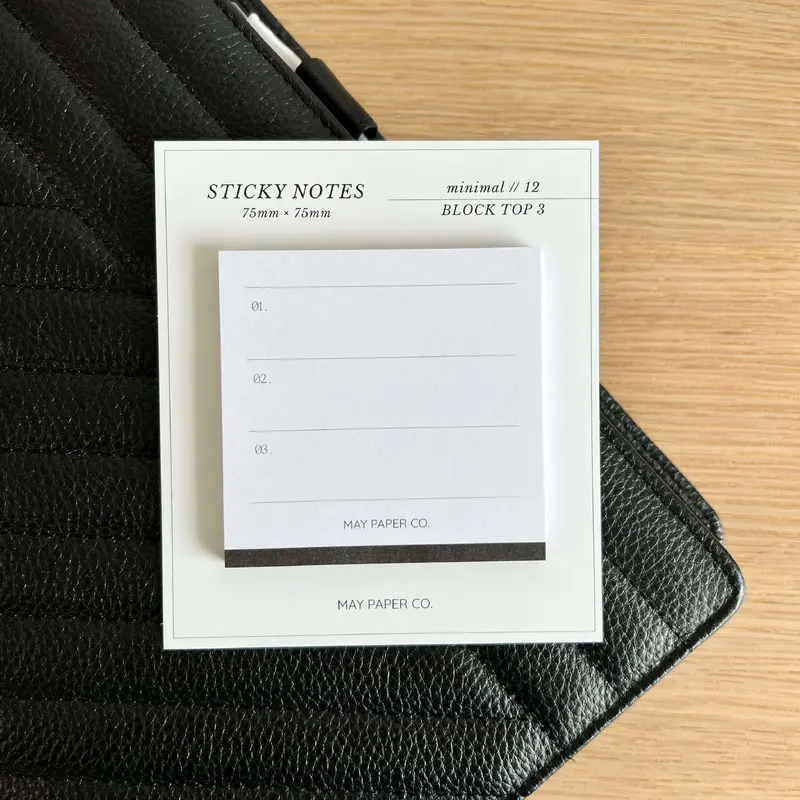 Block Top 3 Sticky Note
