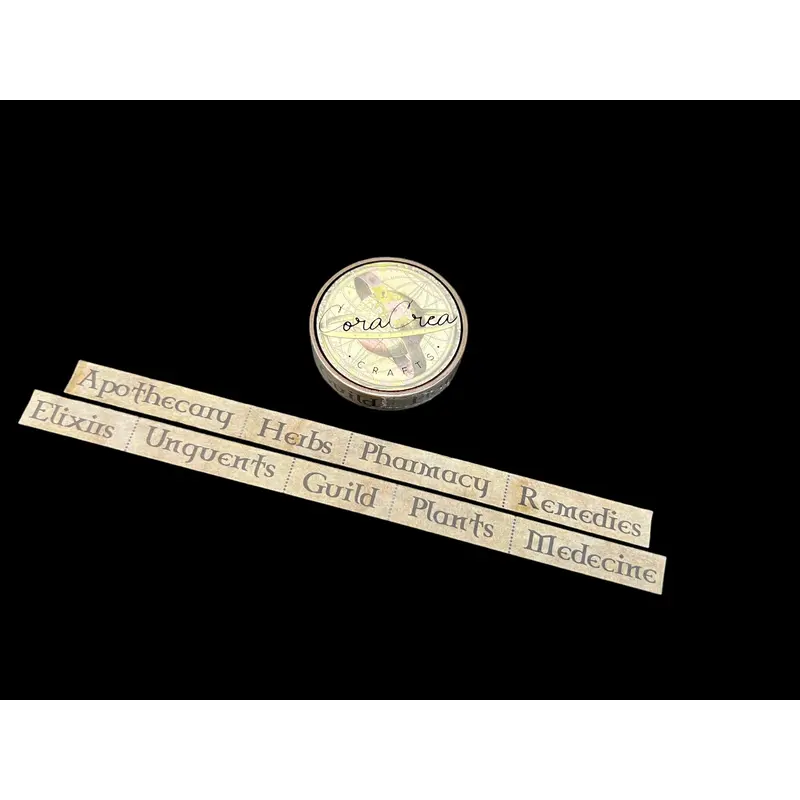 Apothecary Words Washi Tape