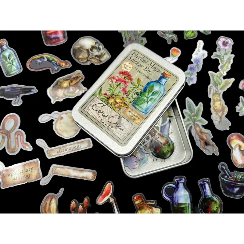 Herbal Magic Sticker Tin Box