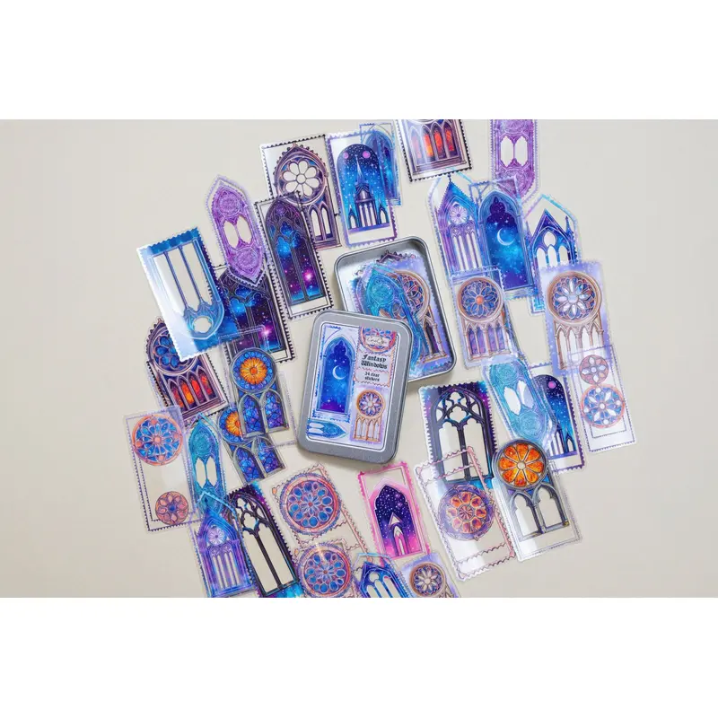 Fantasy Windows Sticker Tin Box
