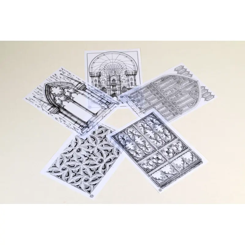 Medieval Architecture Vellum Set