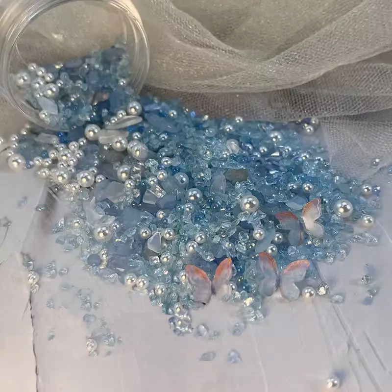 Blue Hope Small Trinkets & Pearls Box