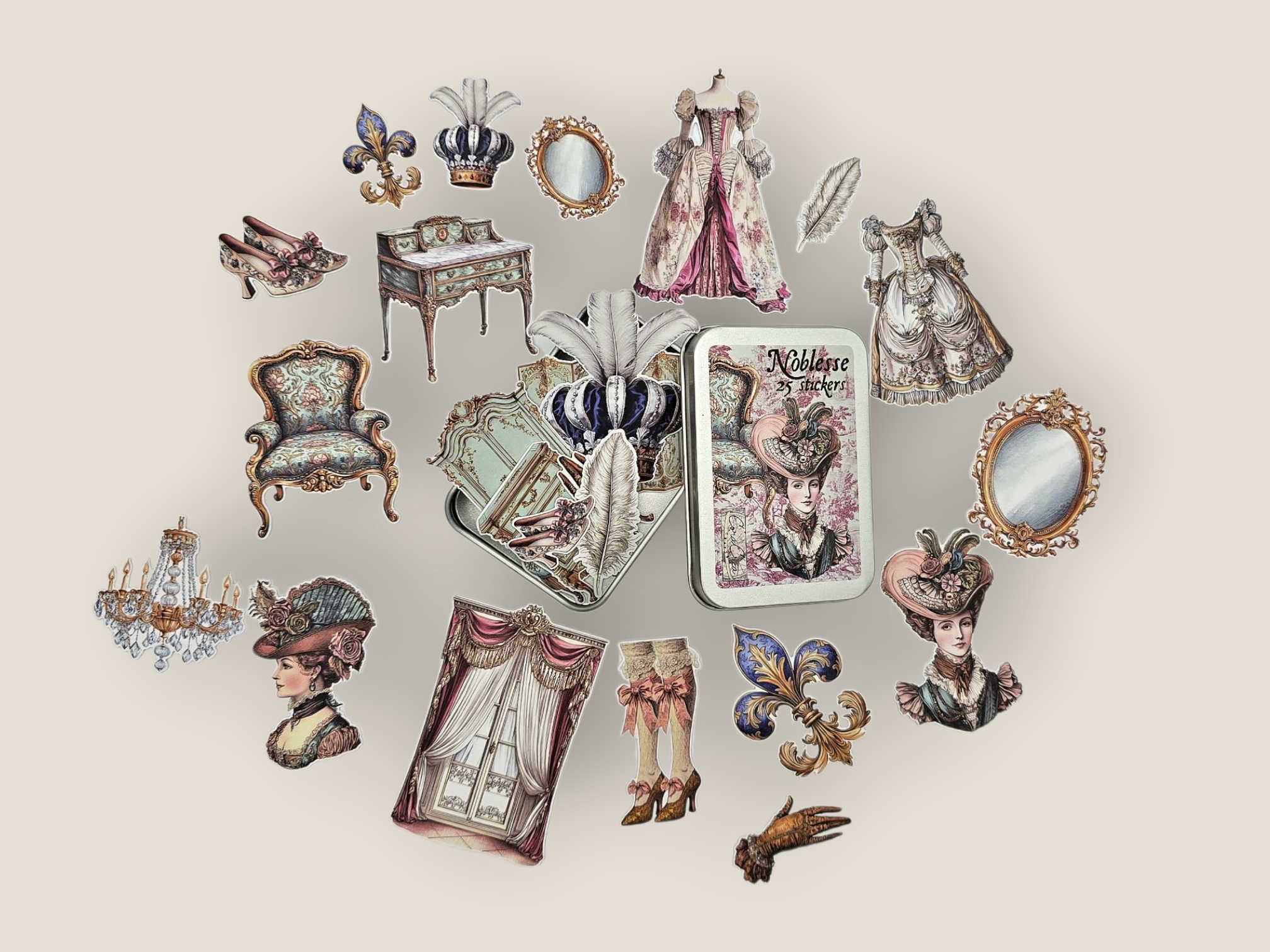 Noblesse Sticker Tin Box