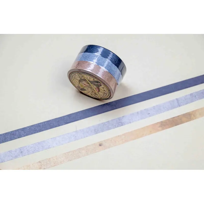 Tricolor Ultra Thin Basic Washi Tape Set