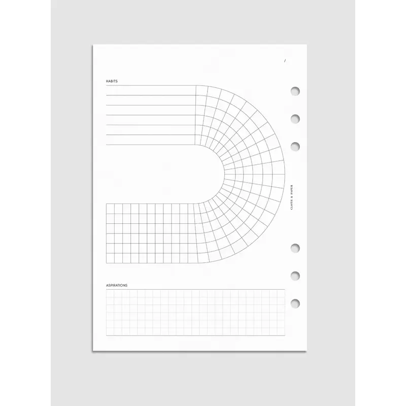 Arched Habit Tracker Planner Inserts
