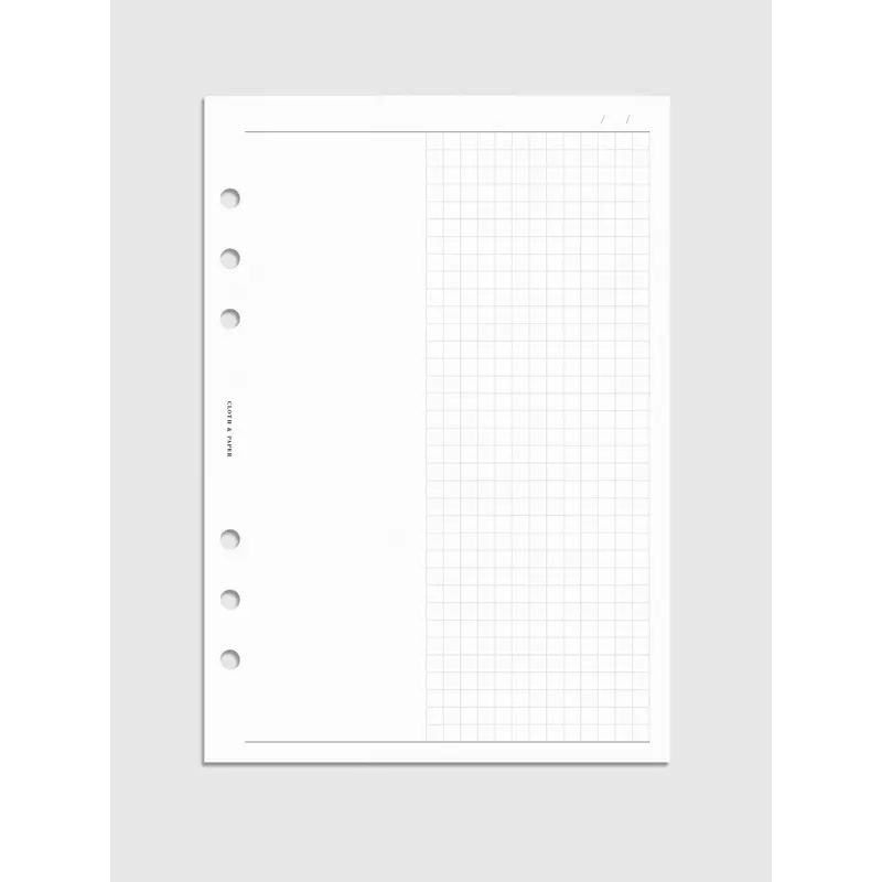 Duo Notes Planner Inserts | Blank + Graph