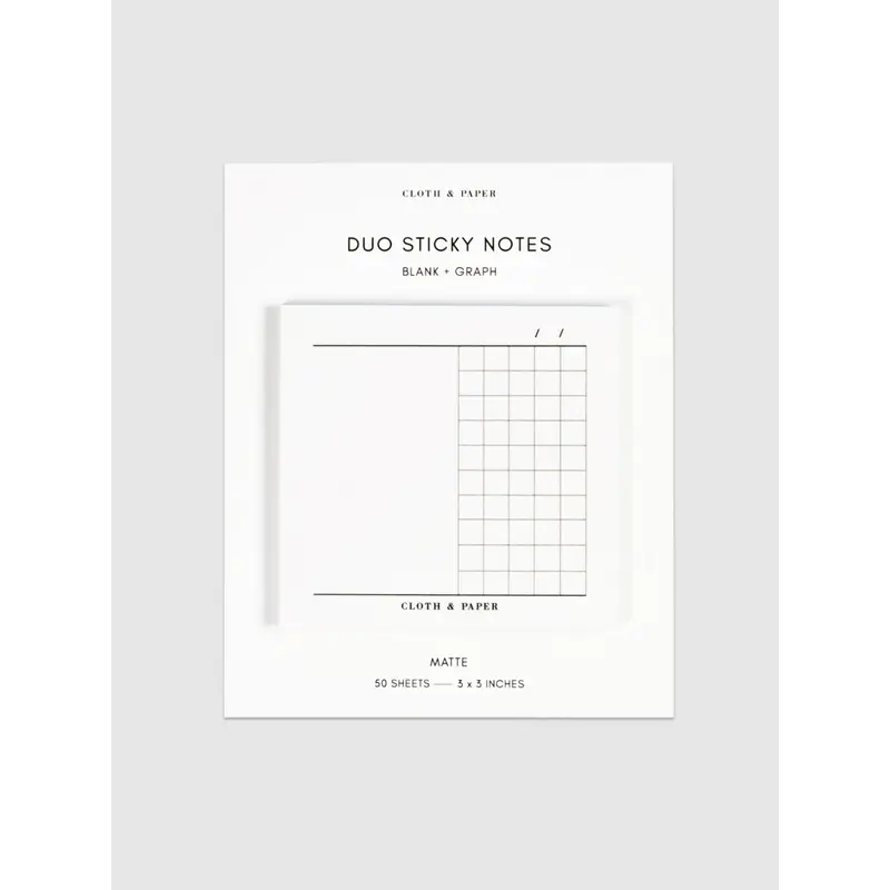 Duo Sticky Notes | Blank + Graph