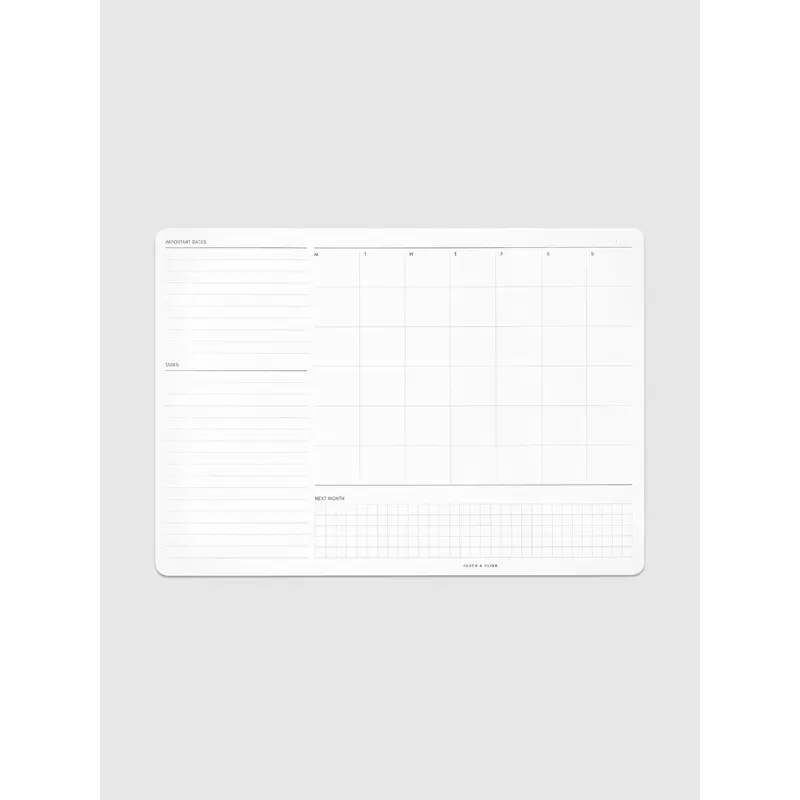 Monthly Admin Desk Pad