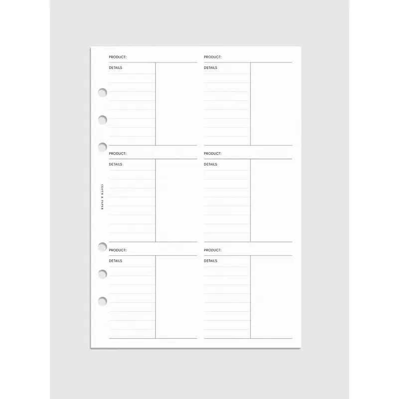 Product Inventory Inserts