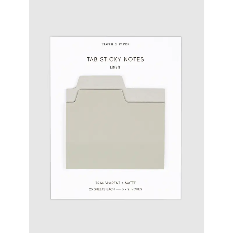 Blank Tab Sticky Note Set