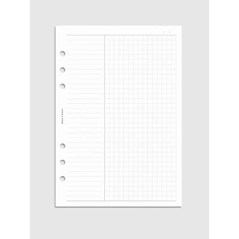 Column Note Taking Planner Insert