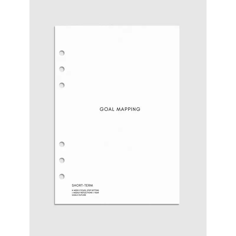 Goal Mapping Planner Inserts | Refreshed Version