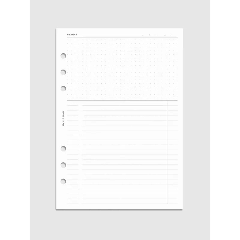 Project Management Inserts | Refreshed Layout