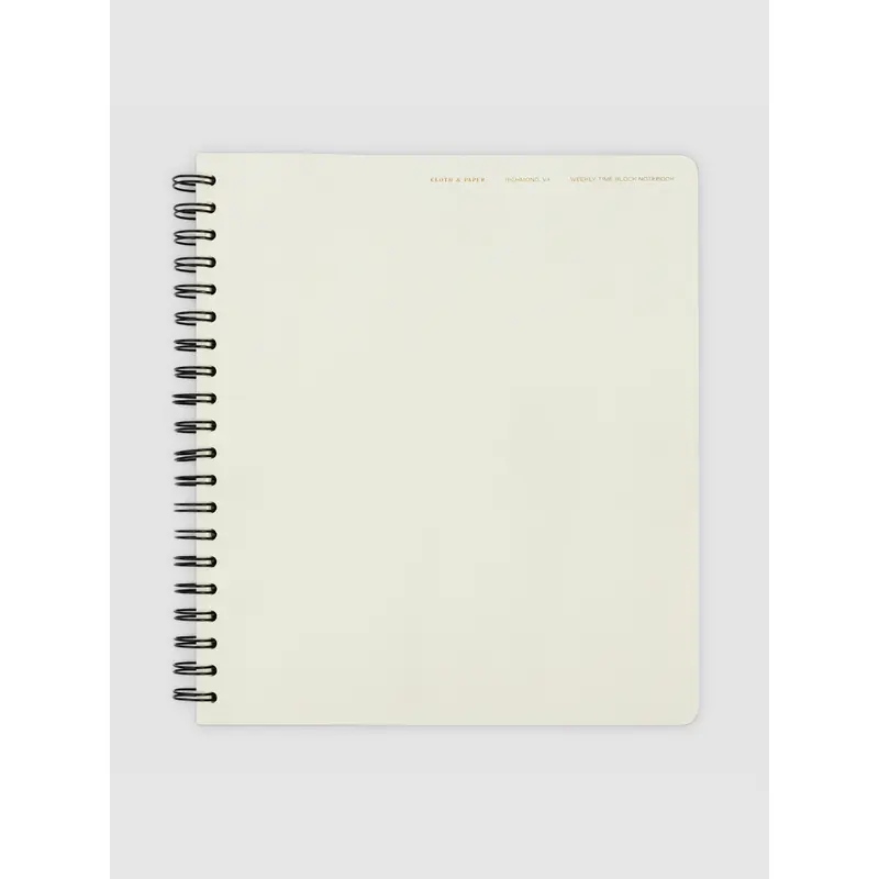 Time Block Notebook