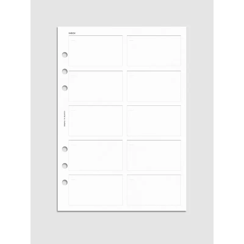 Inbox Planner Inserts | Third Edition