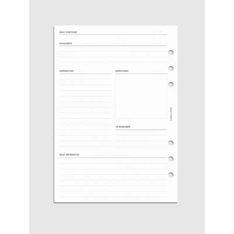Thought Reframing Planner Inserts