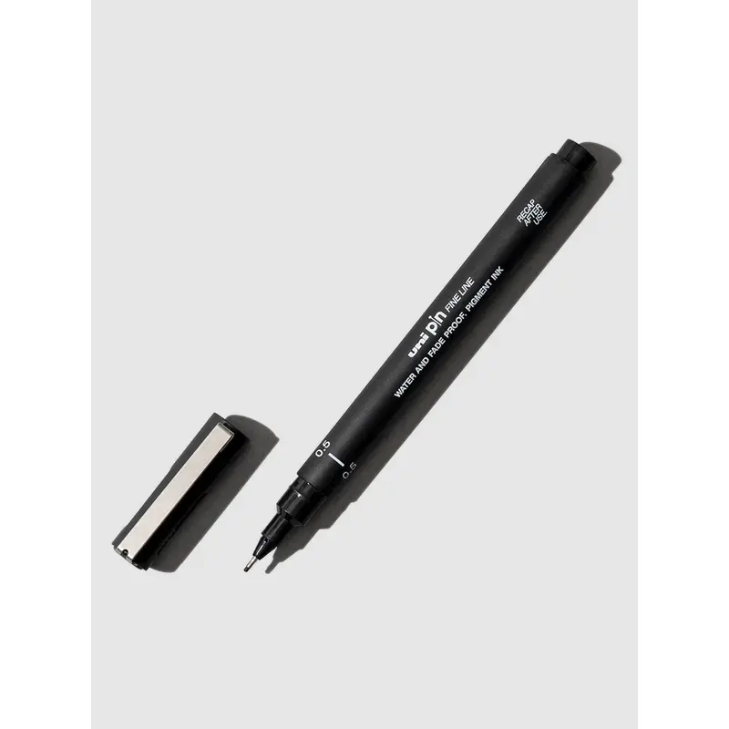 Uni Pin Fine Line Drawing Pen | 0.5 mm | Black