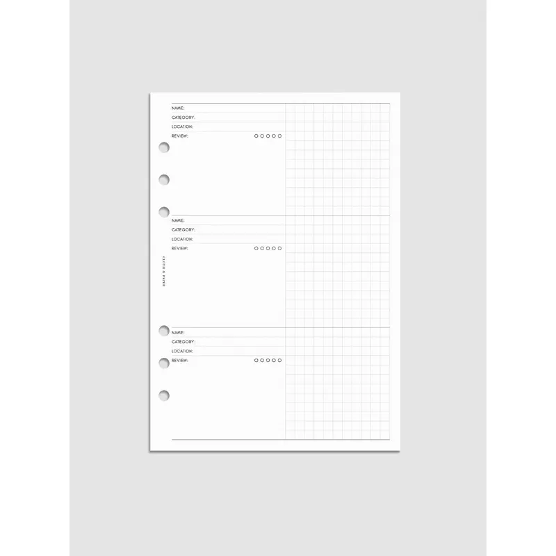 Experience Tracker Inserts