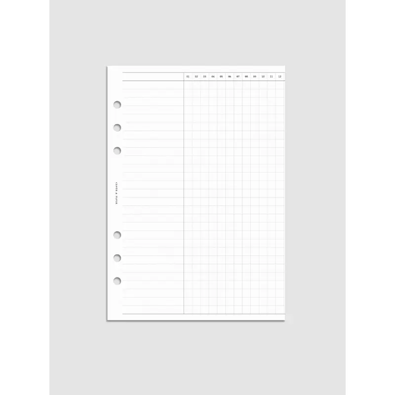 Habits Fold Out Planner Insert